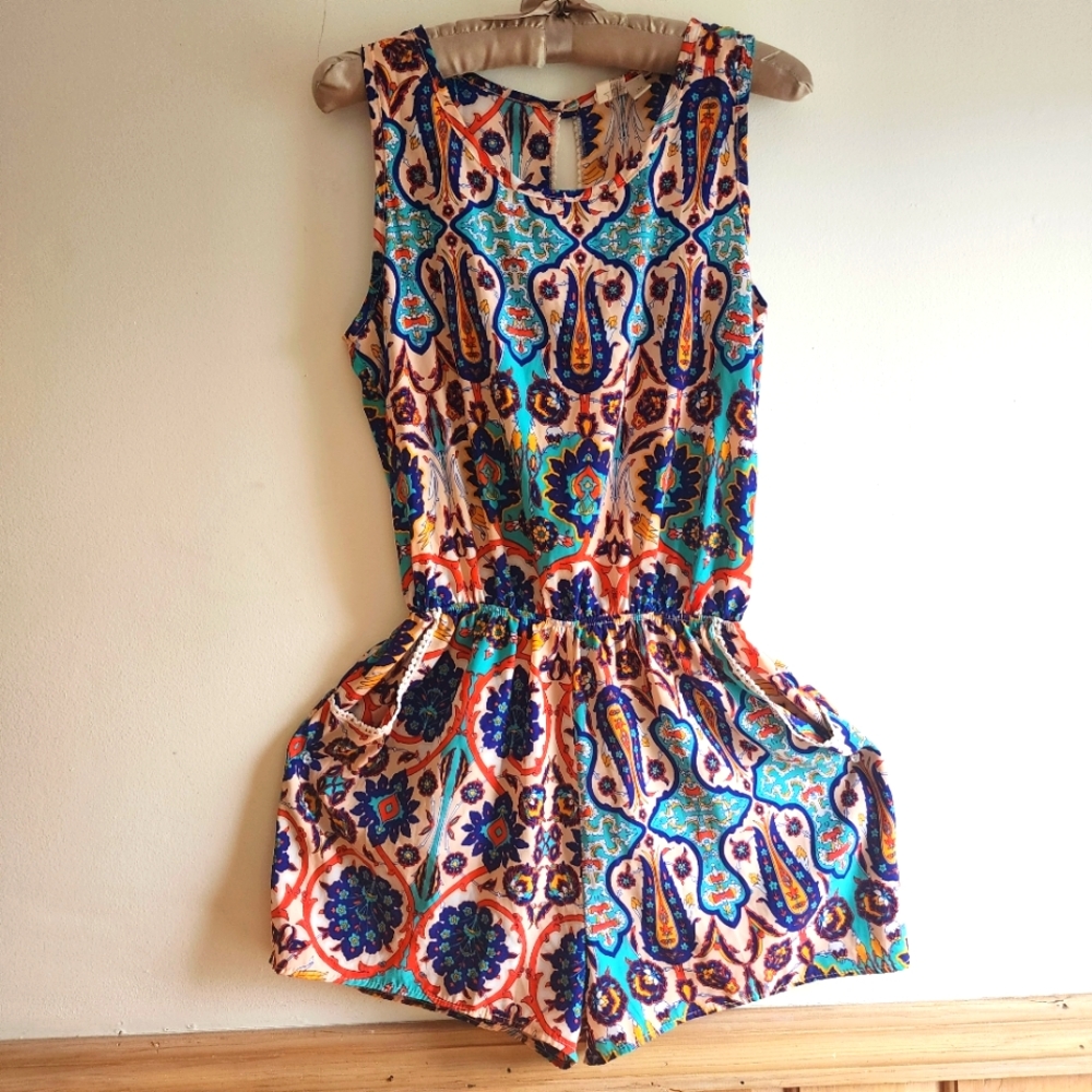 Colorful Patterned Jumpsuit
